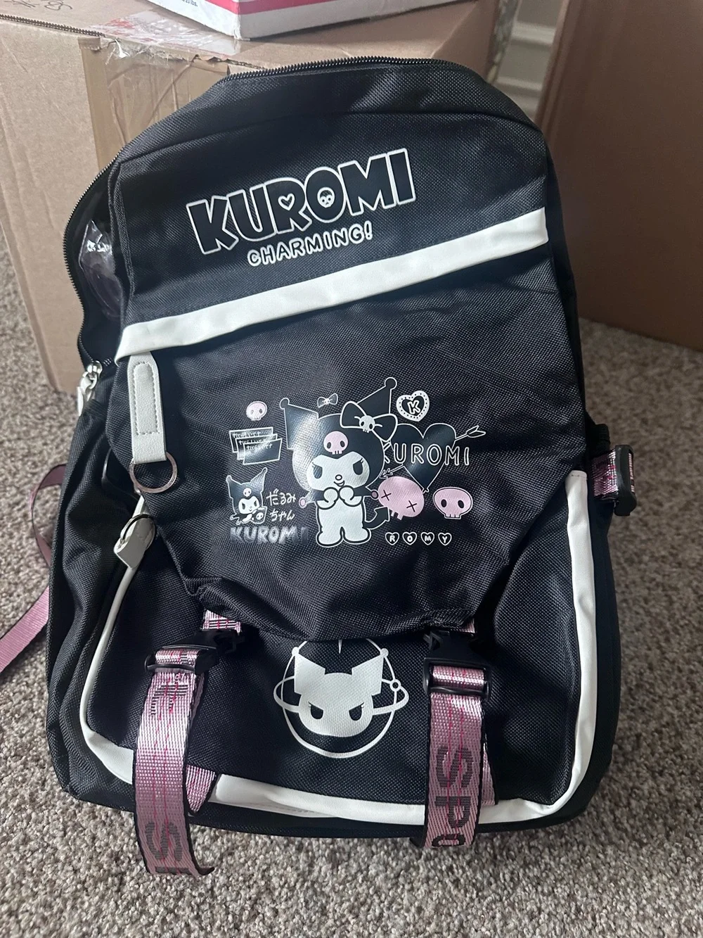 Kuromi backpack plus school supplies All New Never Used